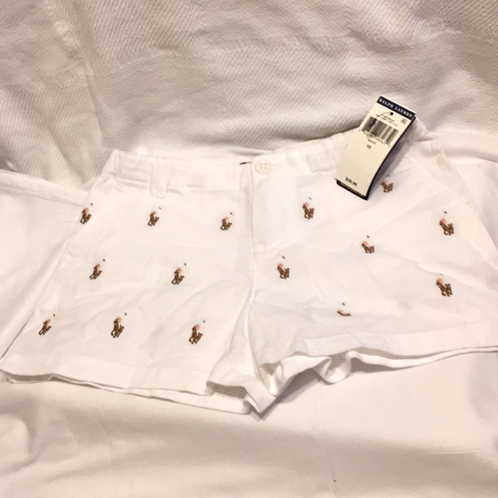 White Polo Shorts